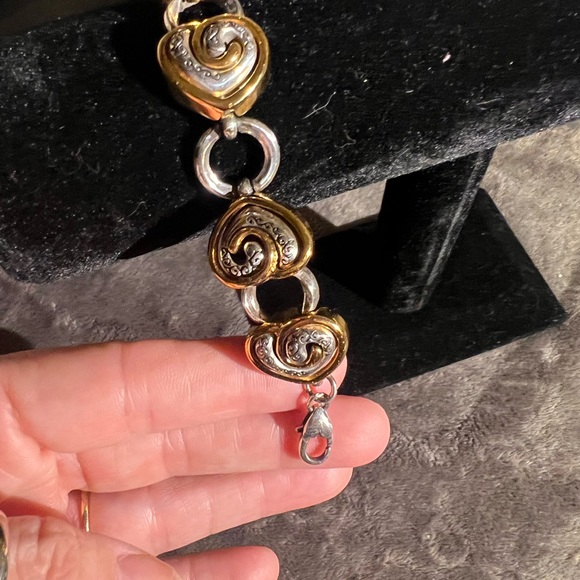 Brighton Penelope Heart Bracelet, gold/silver - Picture 4 of 5